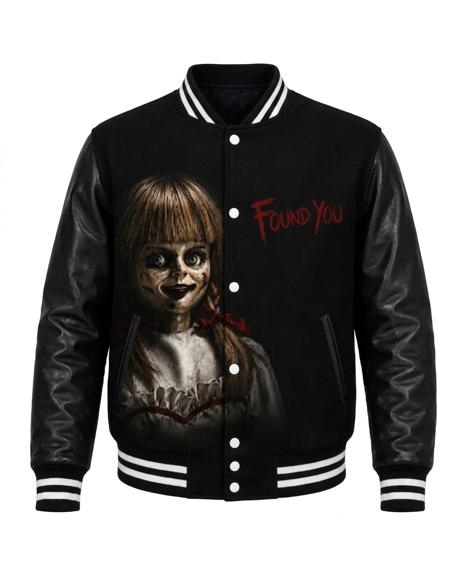 Annabelle Black Letterman Jacket 
