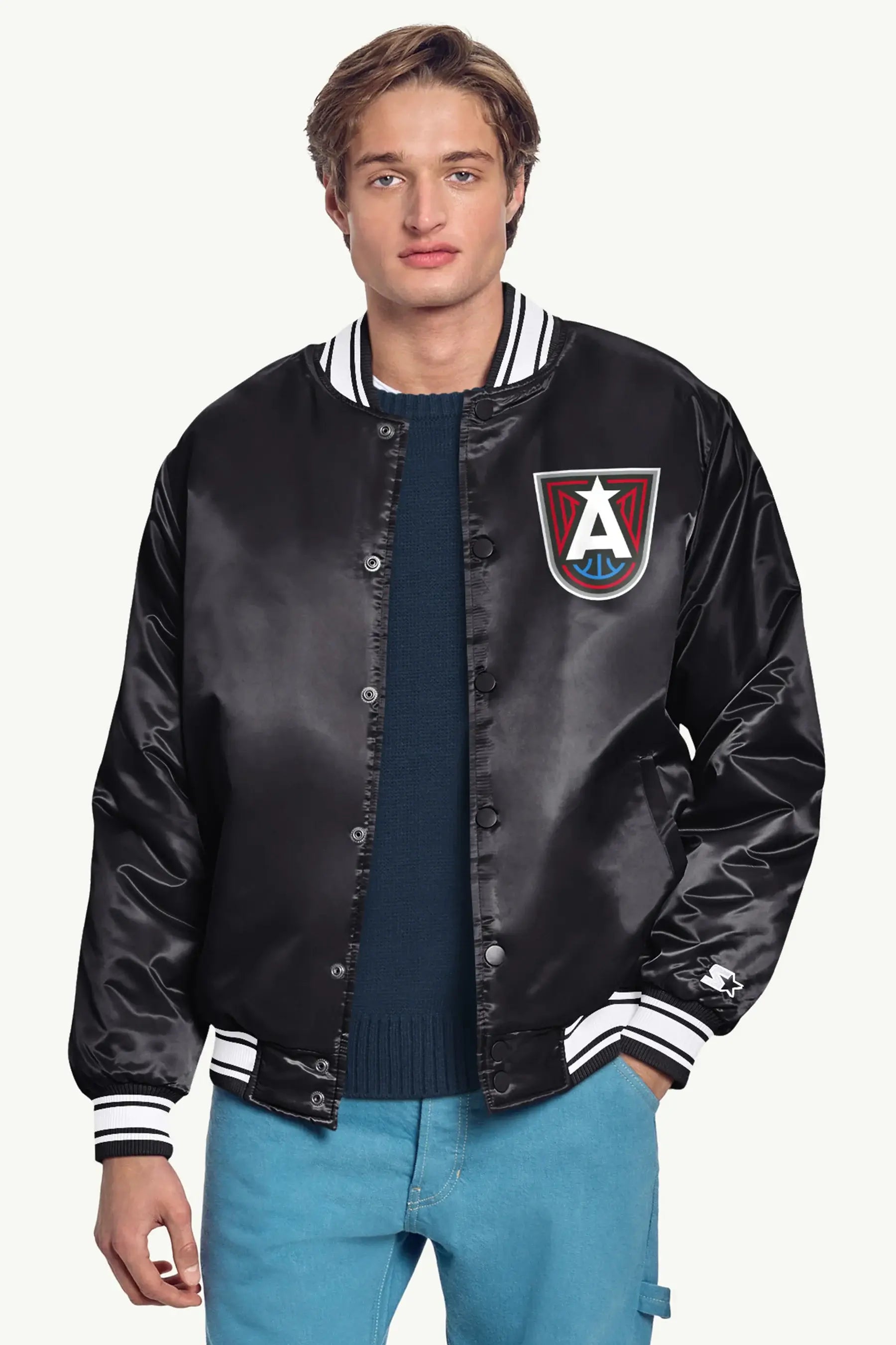 Atlanta Dream Starter Black Varsity Jacket