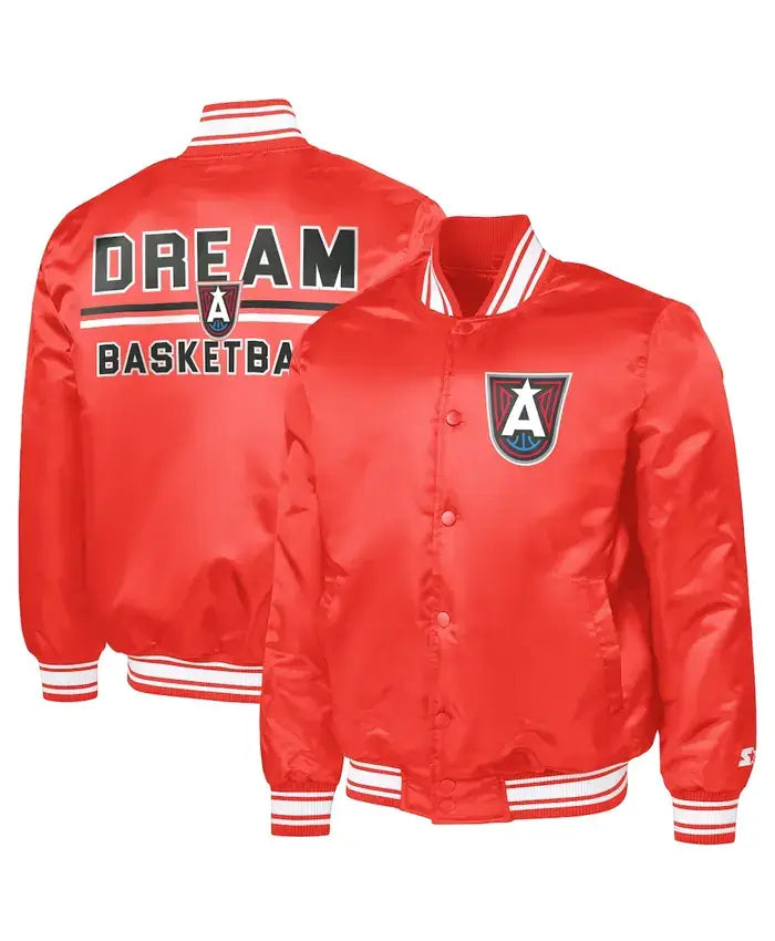 aAtlanta Dream Starter Red Varsity Jacket