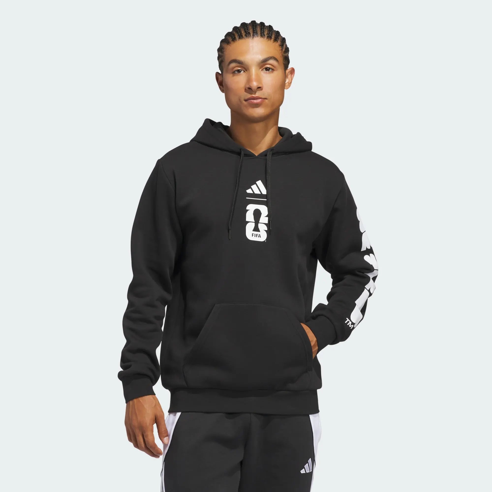 Black Adidas World Cup 2026 Match Ball Graphic Hoodie