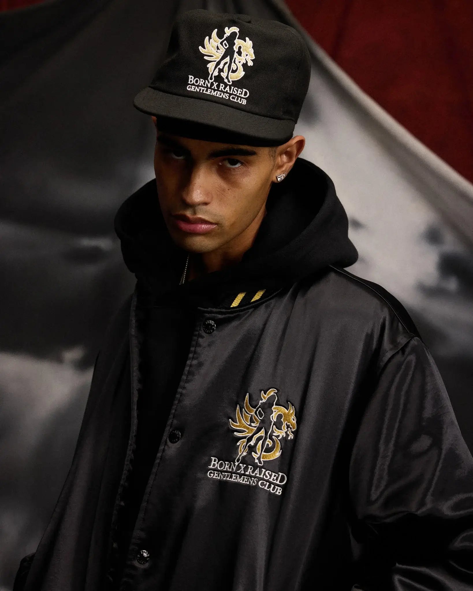 Born x Raised Gentlemens Club Souvenir Black Jacket