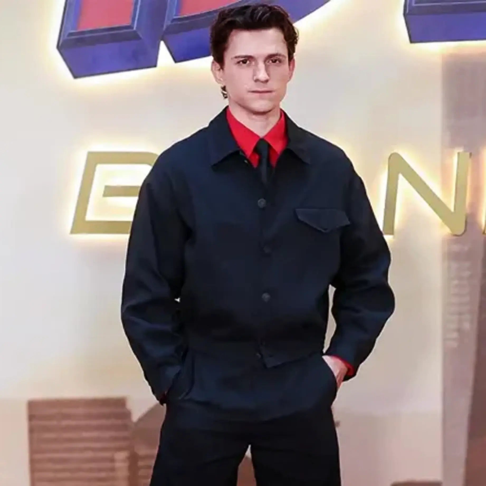 Brand New Day Madrid 2026 Tom Holland Black Jacket
