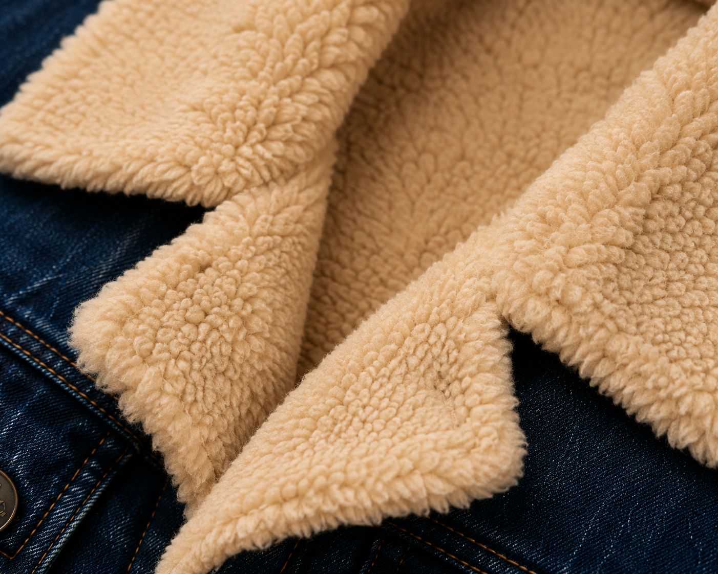 Buy Blue Sherpa Denim Jacket USA
