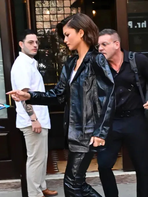 Buy Zendaya NYC 2026 Leather Blazer USA 2026