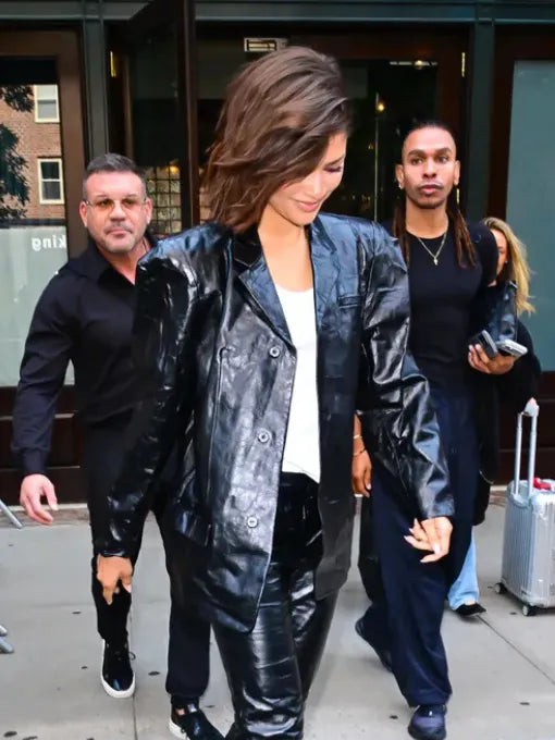 Buy Zendaya NYC 2026 Leather Blazer USA 2026