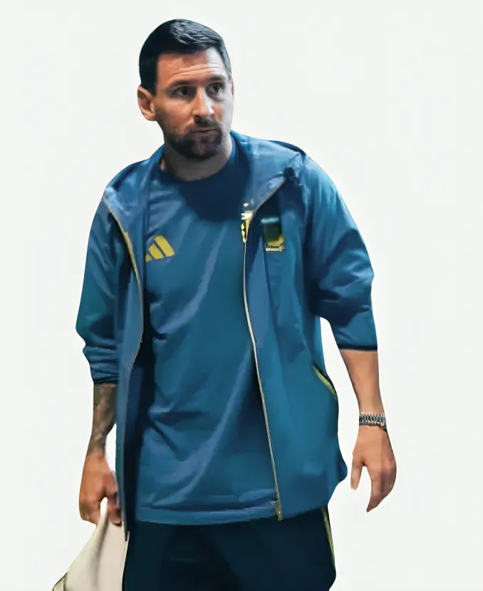 Buy FIFA World Cup 2026 Lionel Messi Blue Hooded Jacket