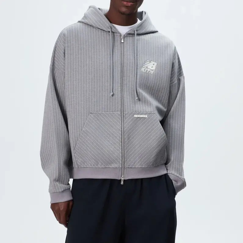 Buy Kith New Balance Pinstripe Hoodie