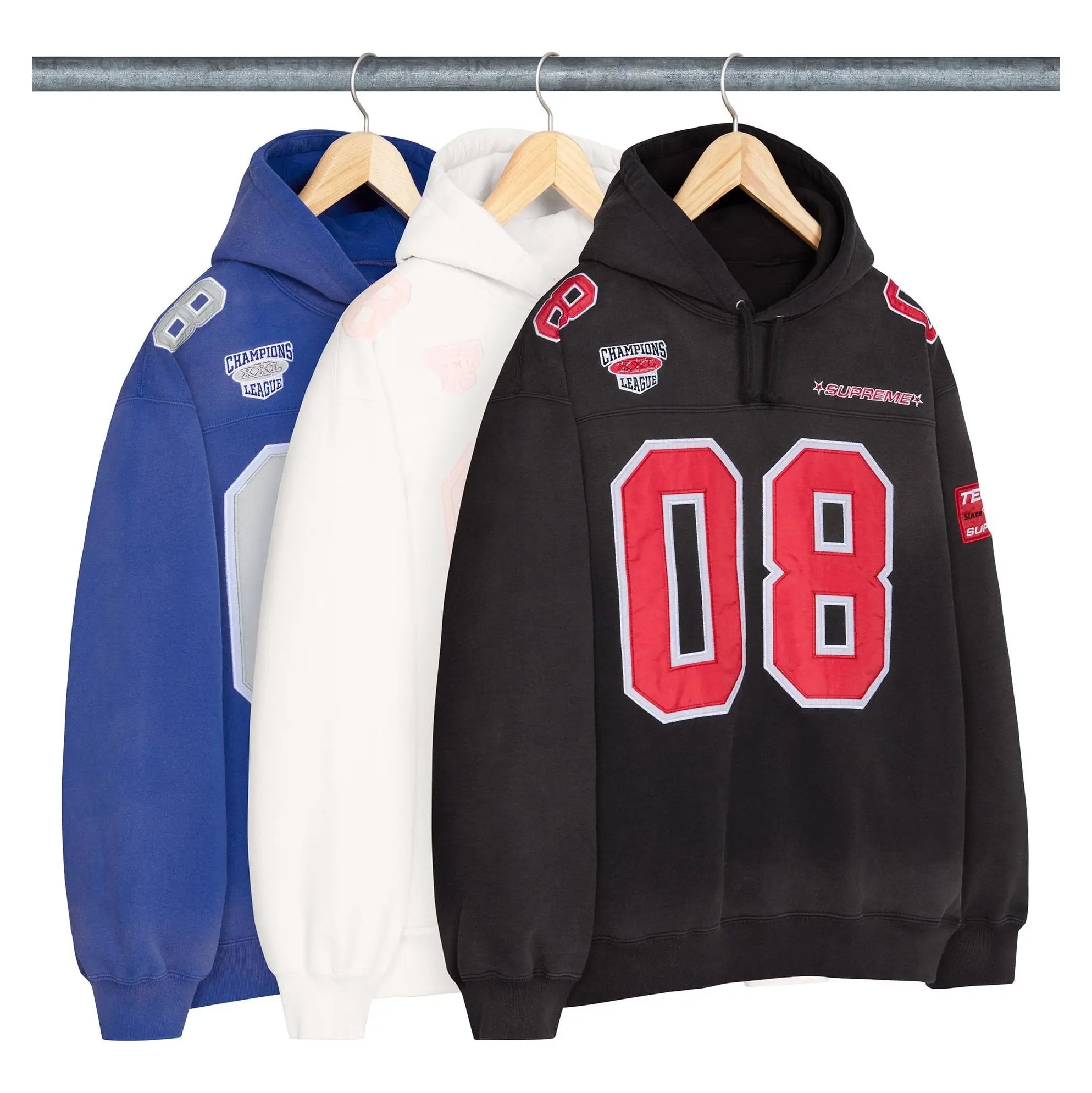 Buy Supreme Football Jersey Hooded Sweatshirt