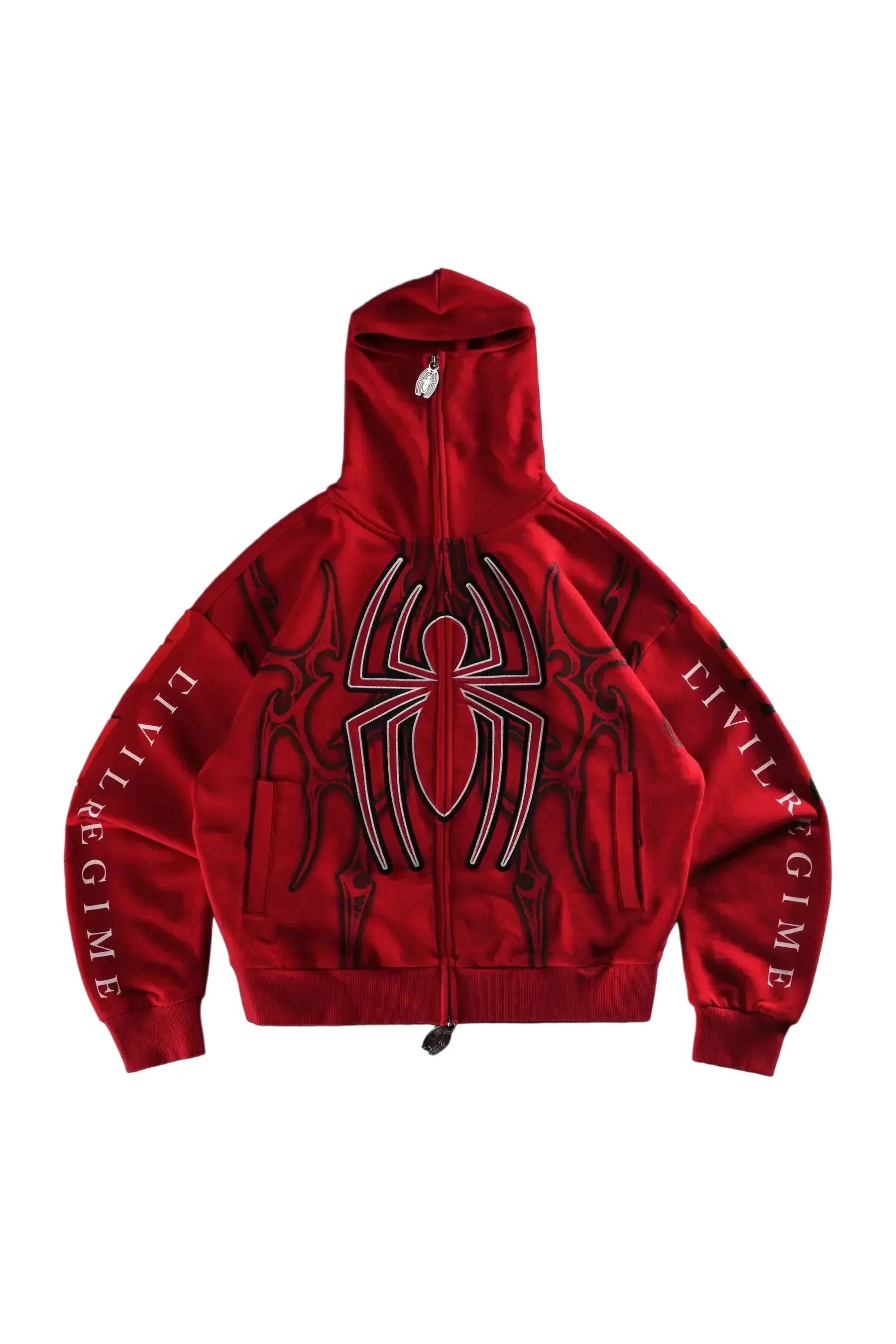 Civil Regime Cage Match Shiesty Red Zip Hoodie