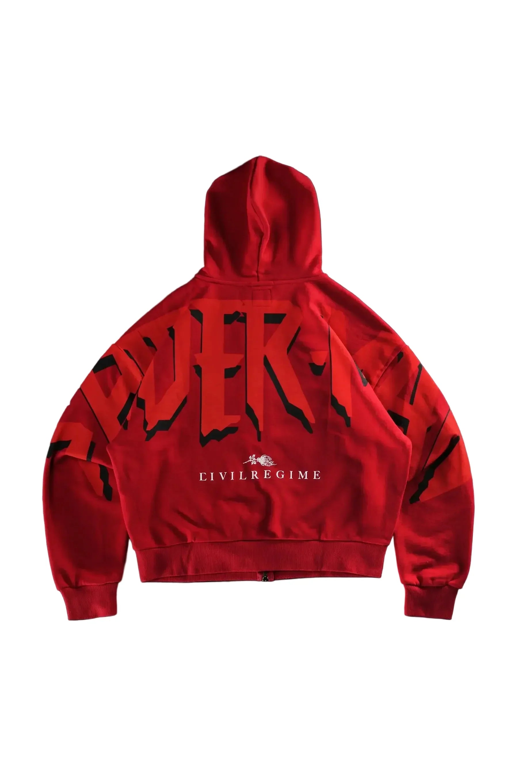 Civil Regime Cage Match Shiesty Red Zipper Hoodie