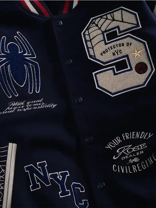 Civil Regime Protector of NYC Jacket  Navy and Butter For Men & Women