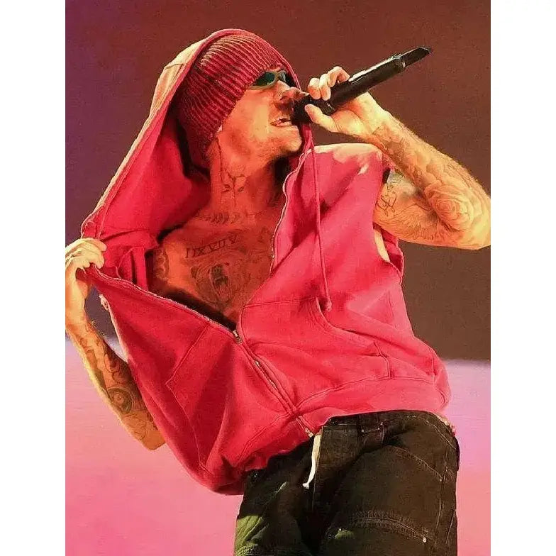 Coachella Justin Bieber Newport Zipper Hoodie