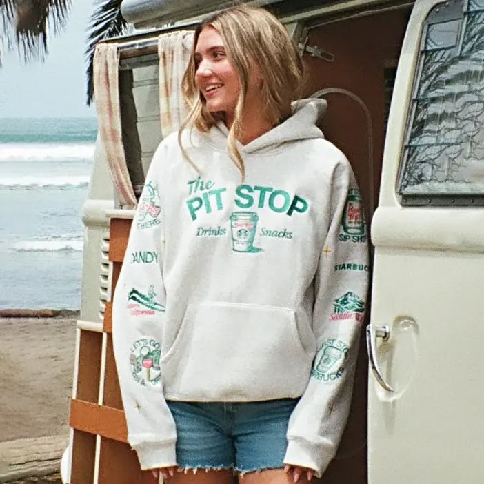 Dandy StarbucksvGrey Hoodie