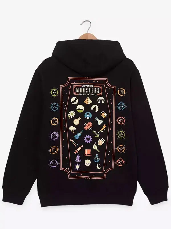 Dark Zodiac Universal Monsters Hooded Black Jacket