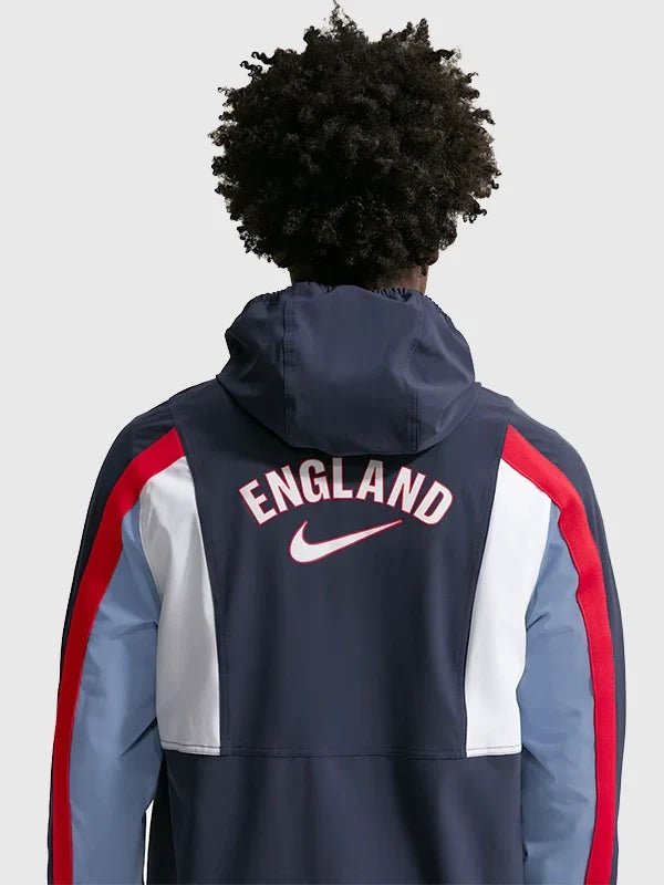 England Nike Dri-FIT Woven Navy Blue Zipper Jacket