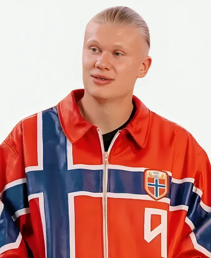 Erling Haaland Norway Red Jacket