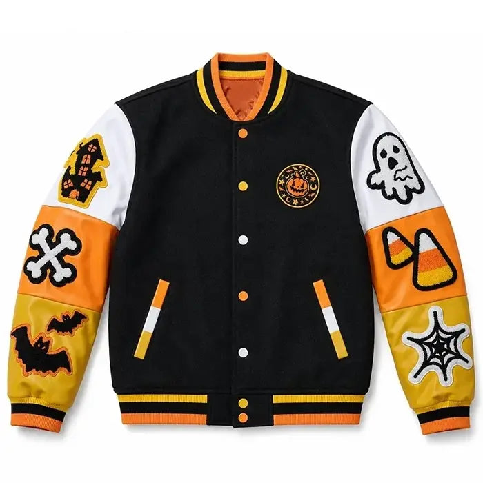 Halloween Boo Varsity Jacket