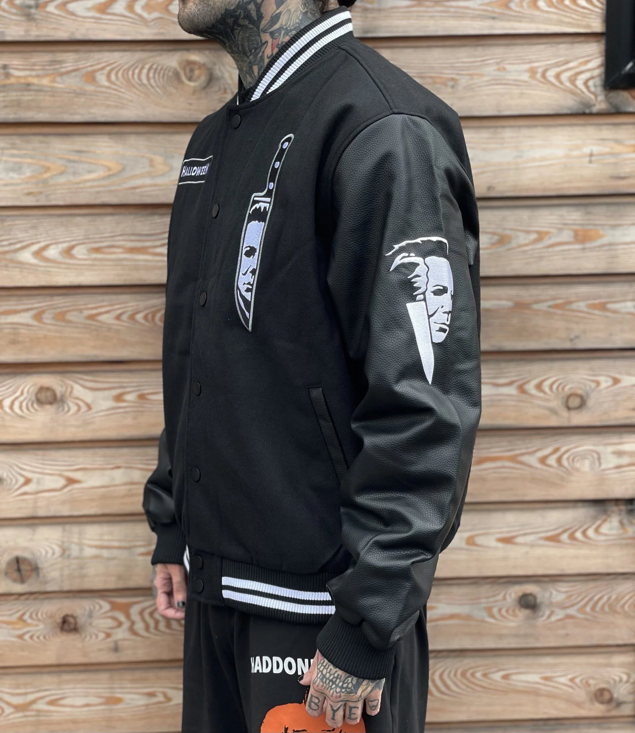 Halloween Michael Myers Varsity Bomber Jacket