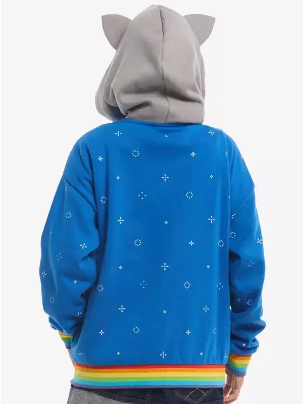 Hot Topic Nyan Blue Cat Hoodie