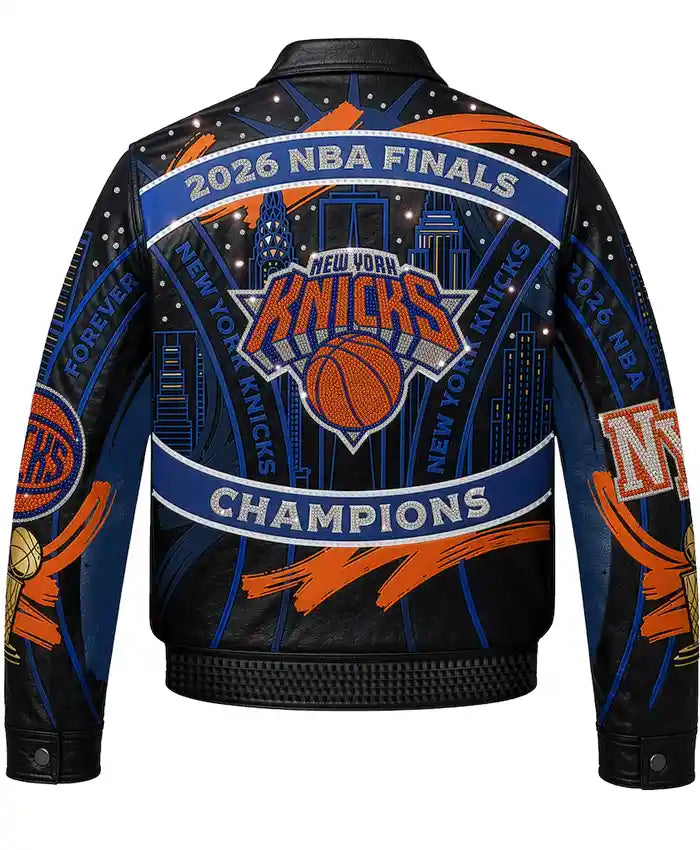 NY Knicks JH Design 2026 Champions Swarovski Crystal Jacket