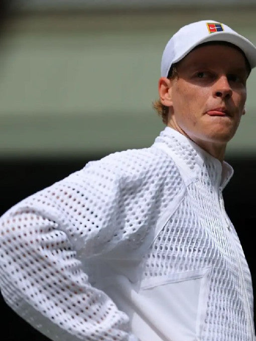 Jannik Sinner Wimbledon champions white Jacket