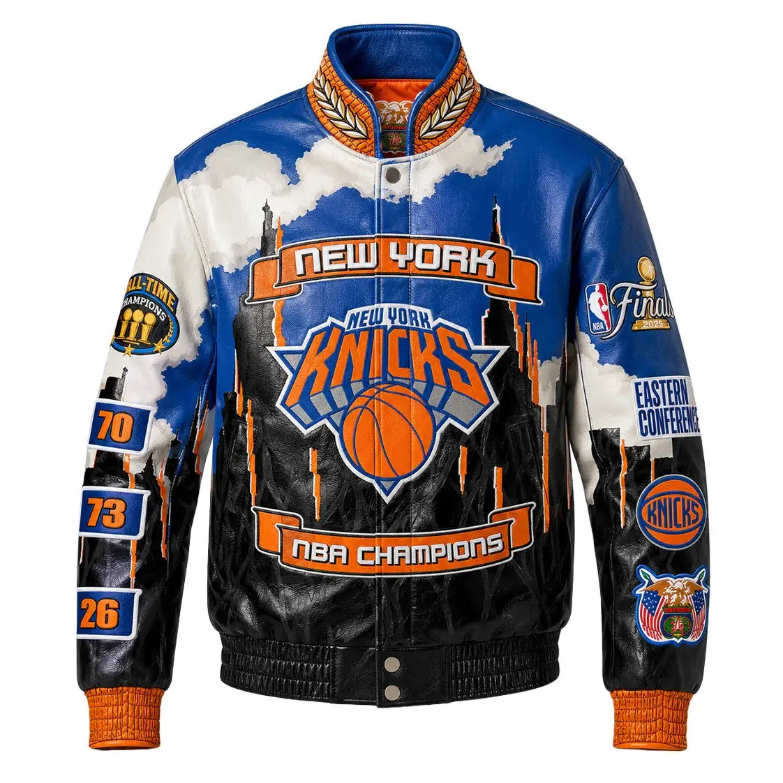Jeff Hamilton Knicks 2026 NBA Champions Leather Jacket