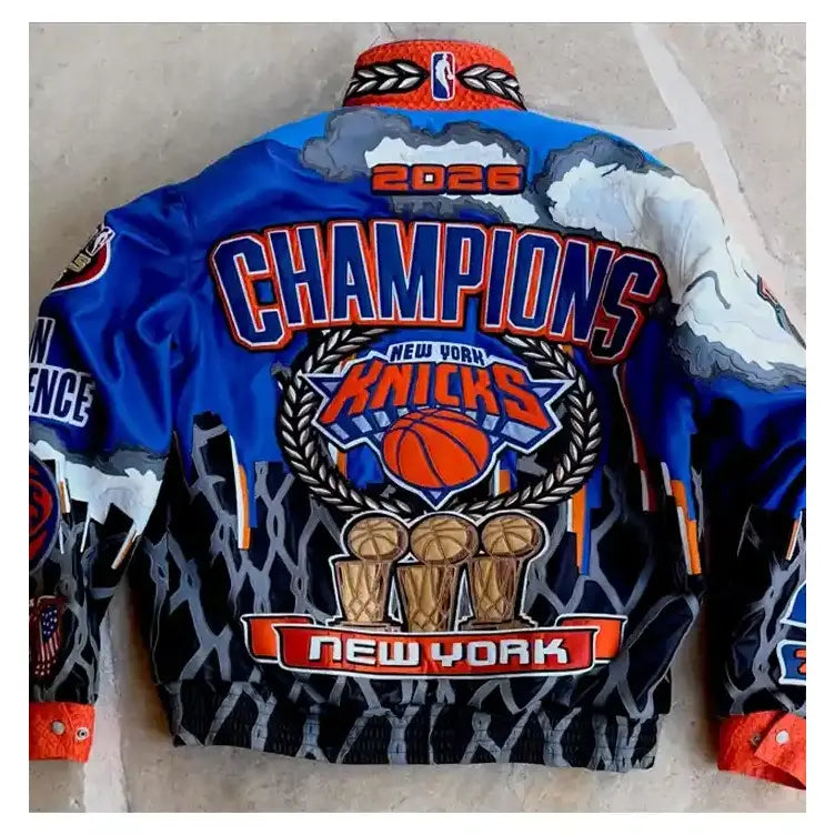Jeff Hamilton Knicks NBA Champions 2026 Jacket