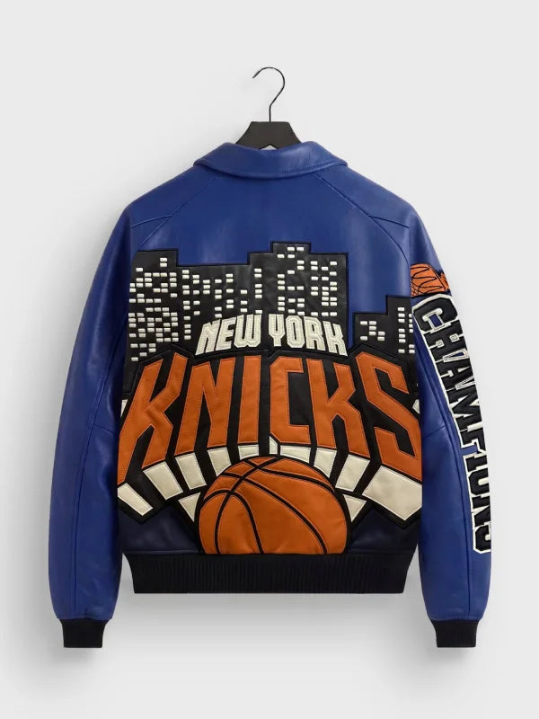 Kith New York Knicks 2026 Champions Blue Bomber Jacket