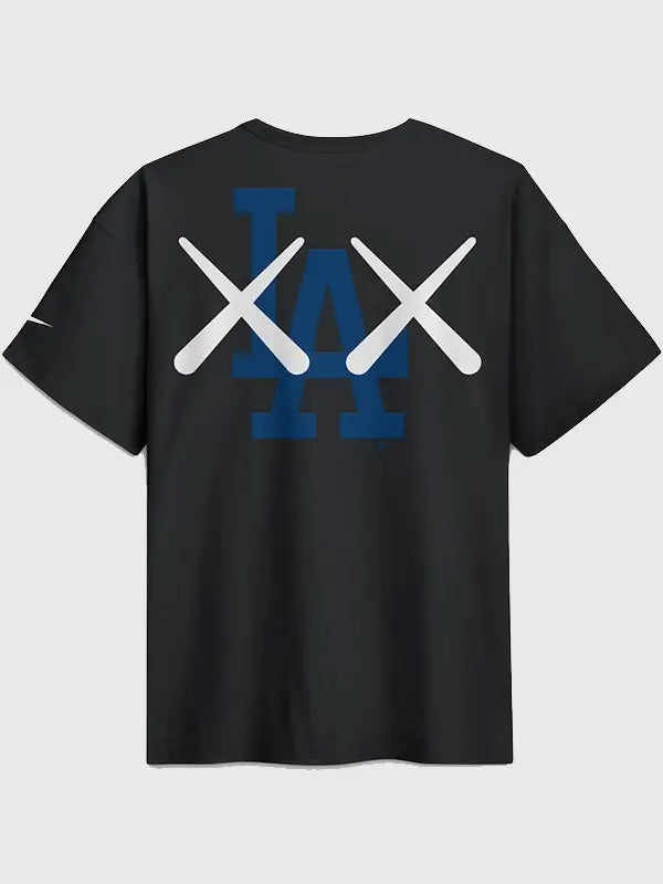 LA Dodgers x KAWS Elevated Max90 Black T-Shirt 