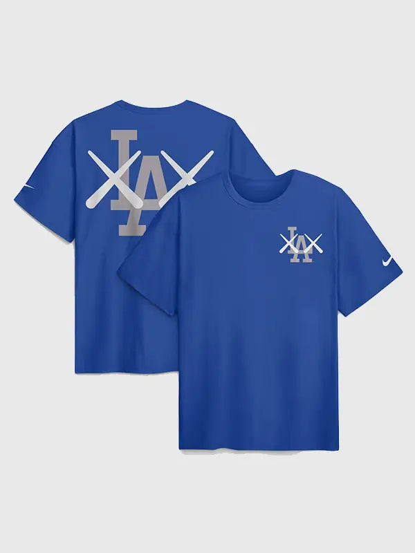 LA Dodgers x KAWS Elevated Max90 Blue T-Shirt 