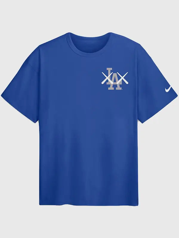 LA Dodgers x KAWS Elevated Max90 Blue T-Shirt For Men & Women