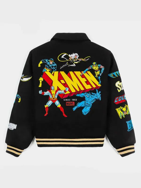 Marvel X-Men ’97 Wool Black Versity Jacket