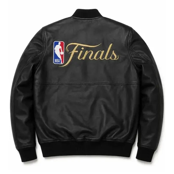 New York Knicks 2026 Champions FISLL Black Leather Jacket
