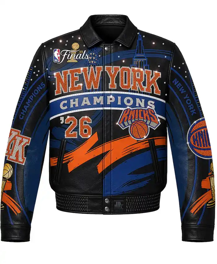 NY Knicks JH Design 2026 Champions Swarovski Crystal Jacket