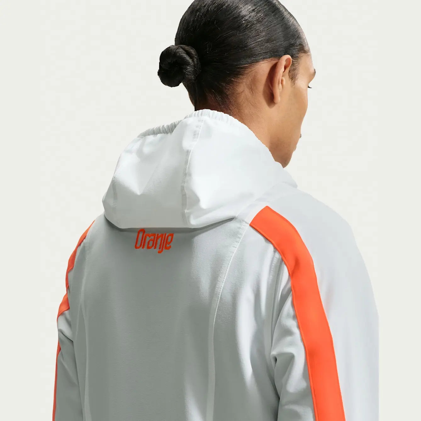 Netherlands Energy Nike Dri-FIT Woven Zipper White Jacket