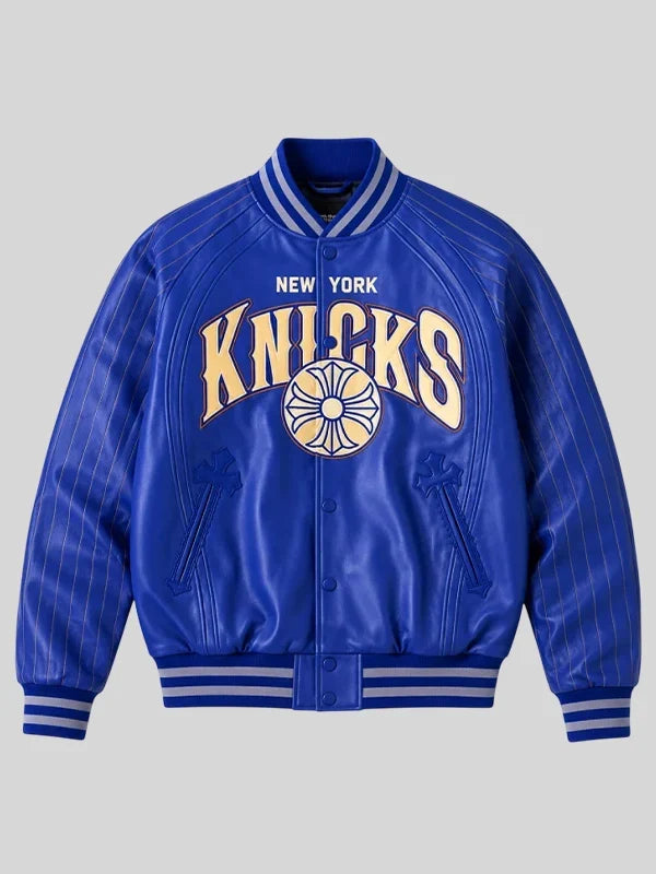 New York Knicks Chrome Hearts Varsity Jacket