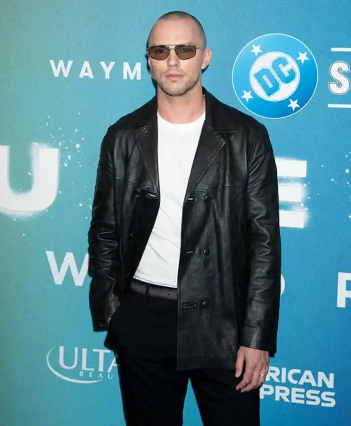 Nicholas Hoult Black Leather Jacket