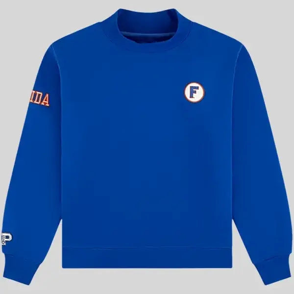 Parke x ’47 Florida Blue Mockneck Blue Sweatshirt For Men & Women