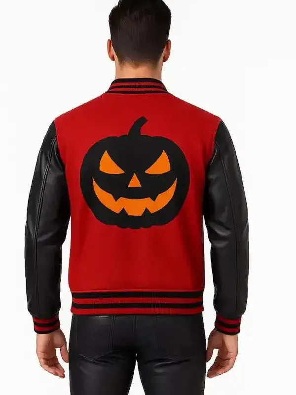 Pumpkin Varsity Jacket