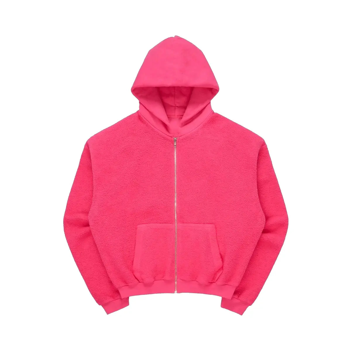 SKYLRK Reverse Fleece Batwing Pink Hoodie