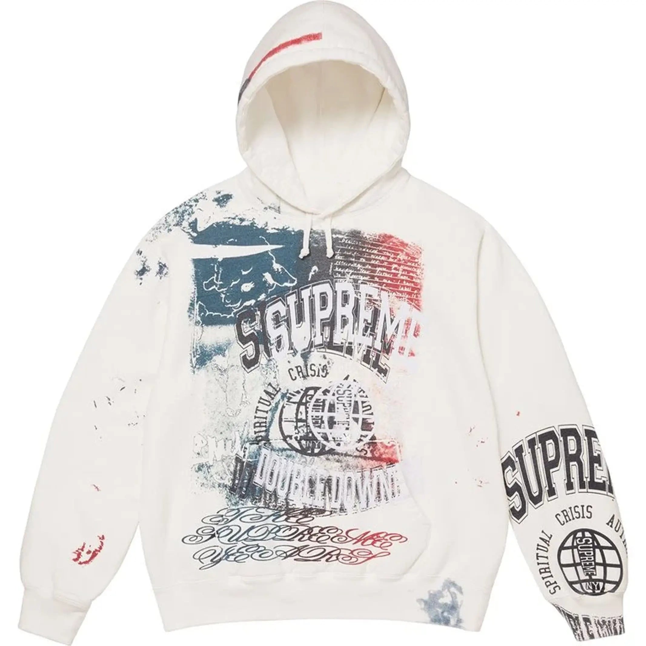 Supreme Overprint Hooded Sweatshirt