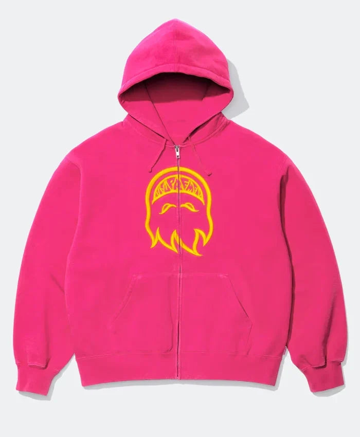 Supreme x Spitfire Zip-Up Hooded Pink Jacket
