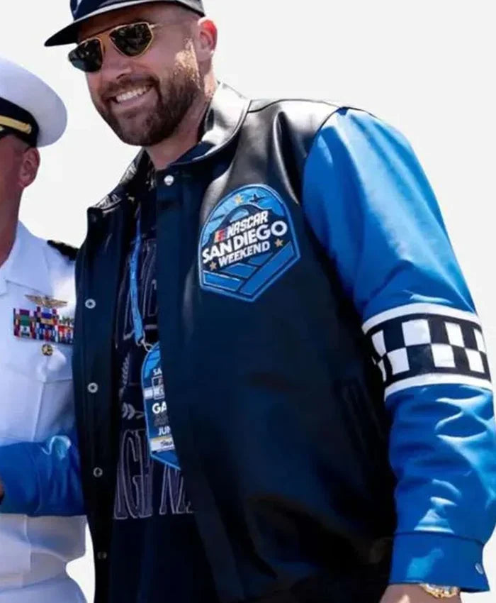 Travis Kelce NASCAR San Diego Leather Jacket For Men & Women