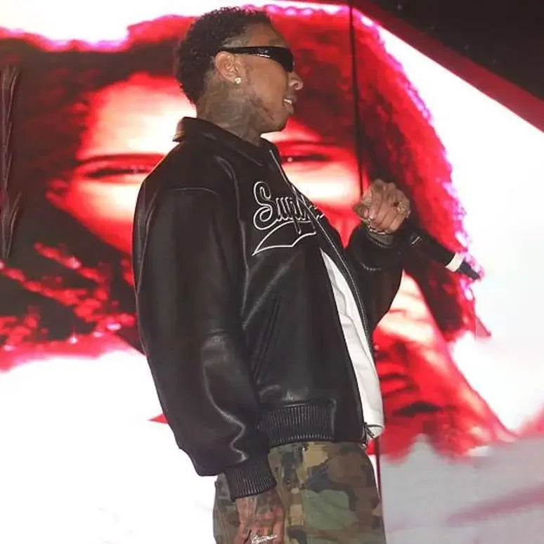 Tyga Coachella 2026 Leather Jacket