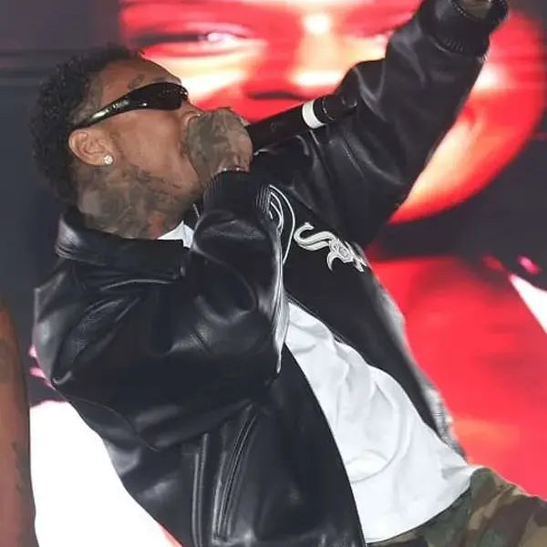 Tyga Coachella Leather Jacket