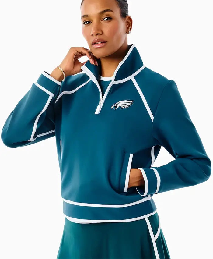 Philadelphia Eagles x Addison Women’s Bay Quarter-Zip Jacket