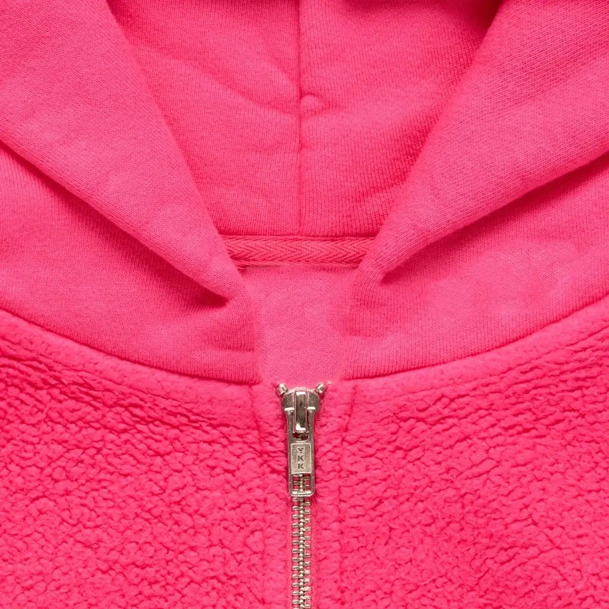 SKYLRK Reverse Fleece Batwing Pink Hoodie