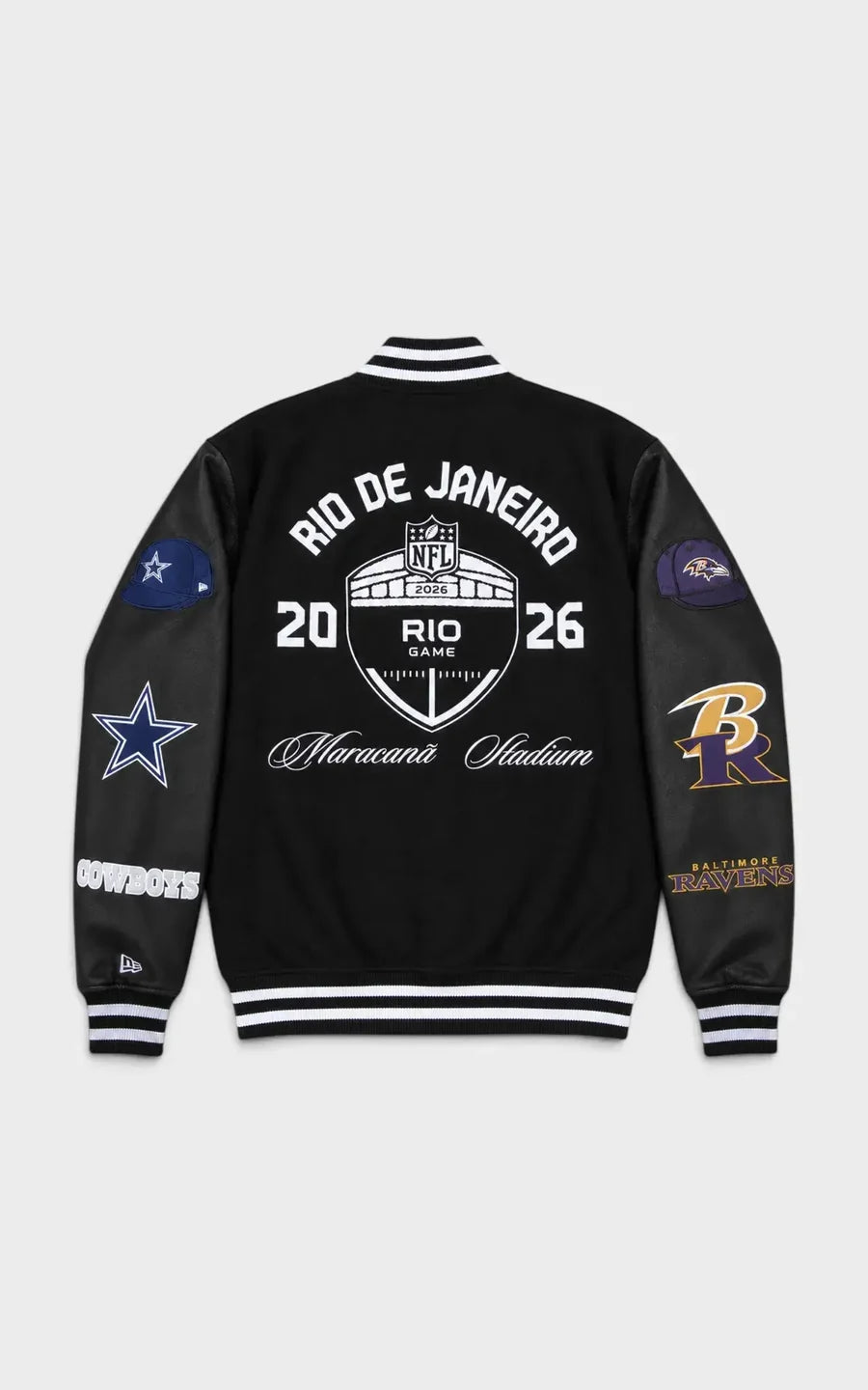 rio game 2026 nfl jacket black